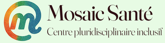 Logo du centre pluridisciplinaire inclusif Mosaic Santé, où David Bidaud reçoit en présentiel à Paris 20.